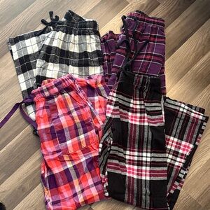 Cozy Plaid Flannel Pajama Pants - Mixed Plaid Colors